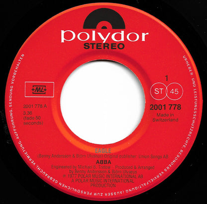 ABBA : Eagle / Thank You For The Music (7", Single)
