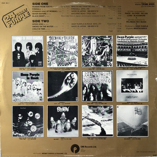 Deep Purple : 24 Carat Purple (LP, Comp)