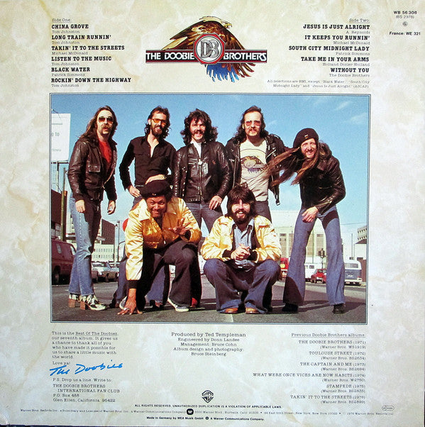 The Doobie Brothers : Best Of The Doobies (LP, Comp, RE)