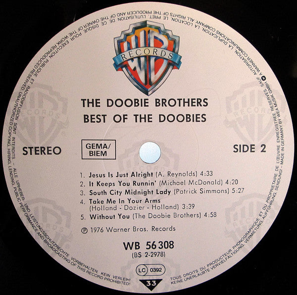 The Doobie Brothers : Best Of The Doobies (LP, Comp, RE)