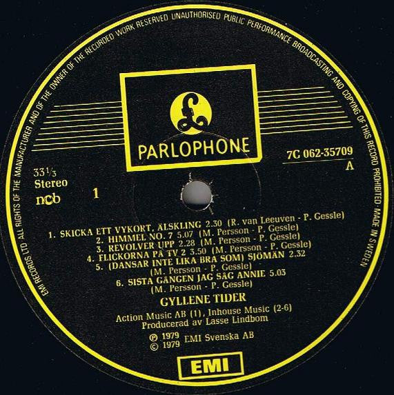 Gyllene Tider : Gyllene Tider (LP, Album, Die)