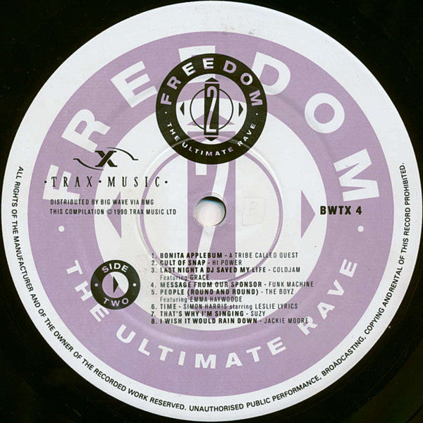 Various : Freedom Two - The Ultimate Rave (2xLP, Comp)