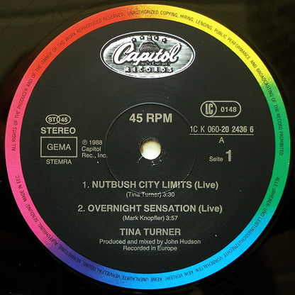 Tina Turner : Nutbush City Limits (Live) (12")