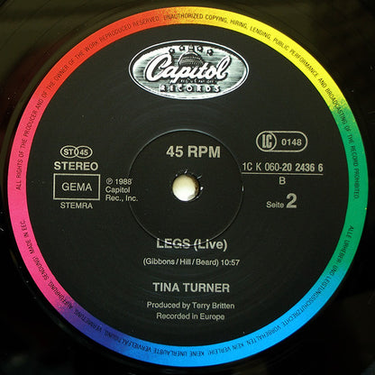 Tina Turner : Nutbush City Limits (Live) (12")