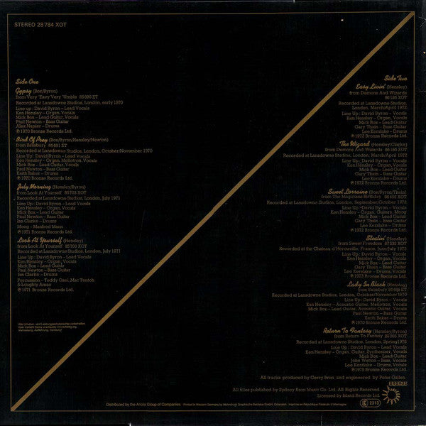 Uriah Heep : The Best Of... (LP, Comp, RE, Bil)