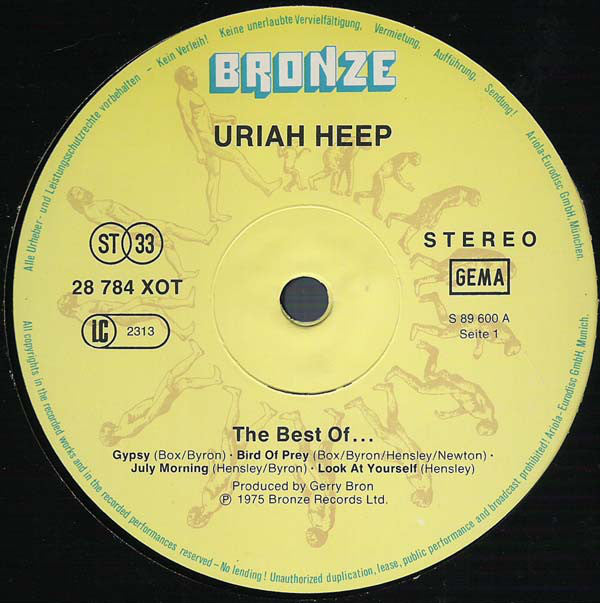 Uriah Heep : The Best Of... (LP, Comp, RE, Bil)