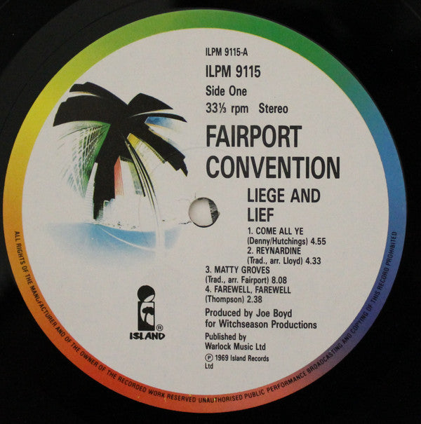 Fairport Convention : Liege & Lief (LP, Album, RE)