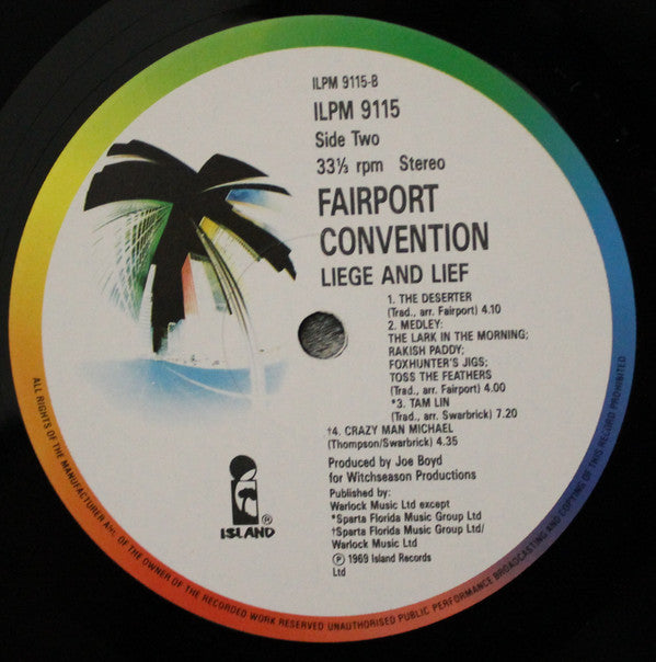 Fairport Convention : Liege & Lief (LP, Album, RE)