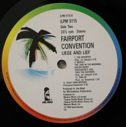 Fairport Convention : Liege & Lief (LP, Album, RE)