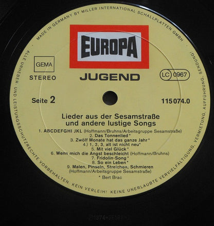 Various : Lieder Aus Der Sesamstrasse Und Andere Lustige Songs (LP, RE)