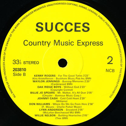 Various : Country Music Express (32 Hits Vol. 1) (2xLP, Comp)