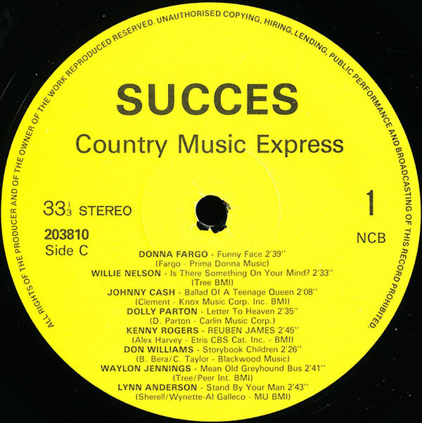 Various : Country Music Express (32 Hits Vol. 1) (2xLP, Comp)