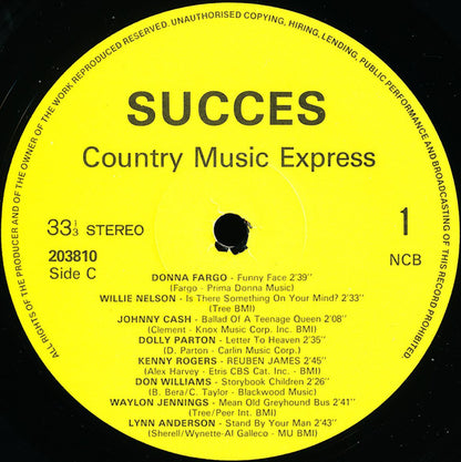 Various : Country Music Express (32 Hits Vol. 1) (2xLP, Comp)