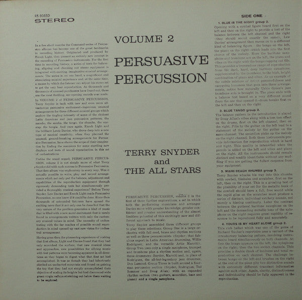 Terry Snyder And The All Stars : Persuasive Percussion Volume 2 (LP, Album, Gat)