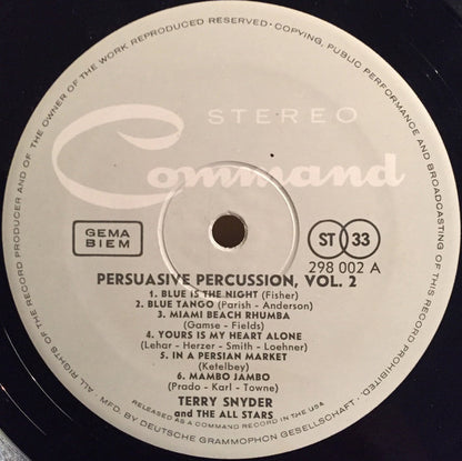 Terry Snyder And The All Stars : Persuasive Percussion Volume 2 (LP, Album, Gat)