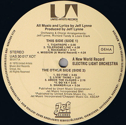 Electric Light Orchestra : A New World Record (LP, Album)