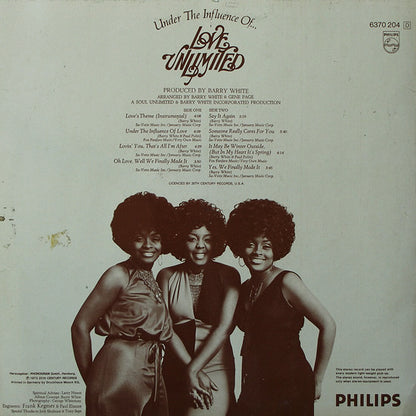 Love Unlimited : Under The Influence Of... Love Unlimited (LP, Album)