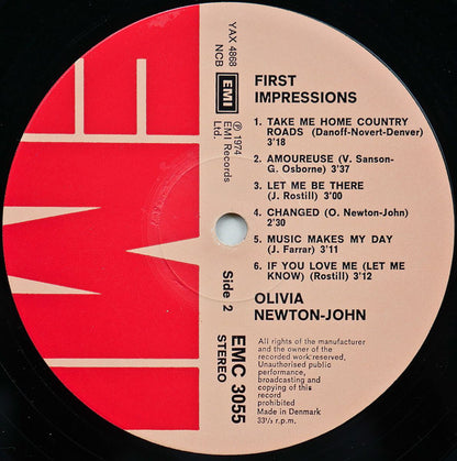 Olivia Newton-John : First Impressions (LP, Comp)