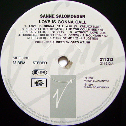 Sanne* : Love Is Gonna Call (LP, Album)