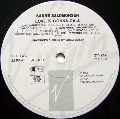 Sanne* : Love Is Gonna Call (LP, Album)