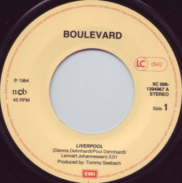 Boulevard (3) : Liverpool (7", Single)