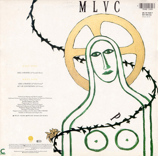 Madonna : Like A Prayer (12", Single, EMI)