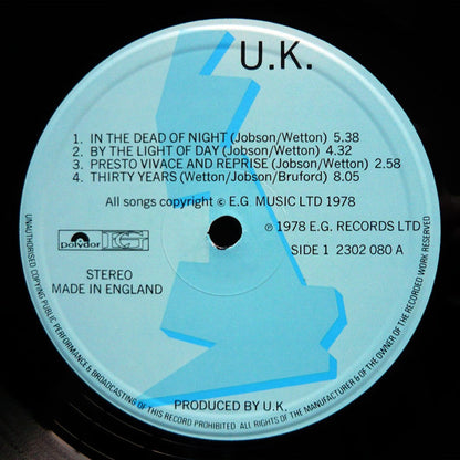 U.K.* : U.K. (LP, Album)