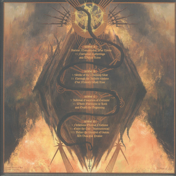 Inquisition : Nefarious Dismal Orations (2x12", Album, Ltd, RE, RM)