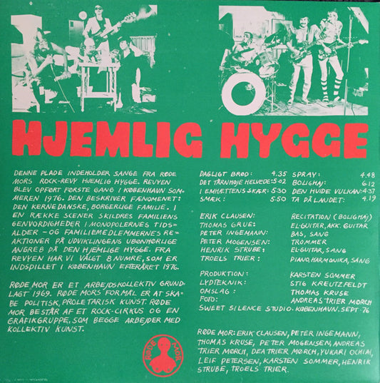Røde Mor Rock-Cirkus* : Hjemlig Hygge (LP, Album, Pre)