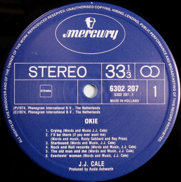 J.J. Cale : Okie (LP, Album, RE)