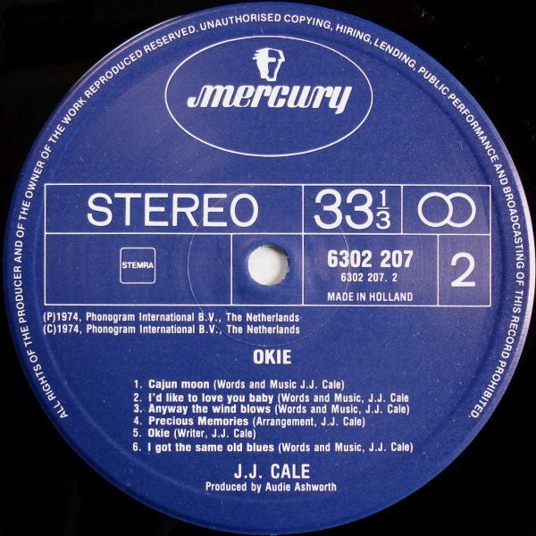 J.J. Cale : Okie (LP, Album, RE)