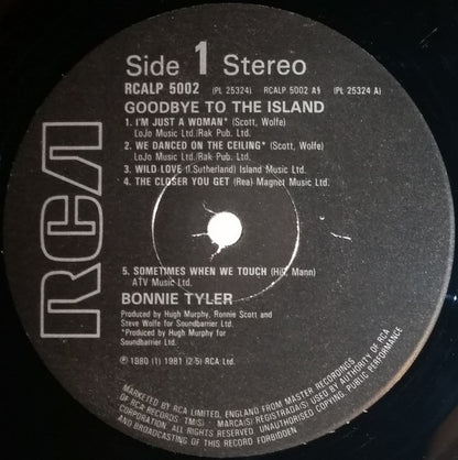 Bonnie Tyler : Goodbye To The Island (LP, Album)