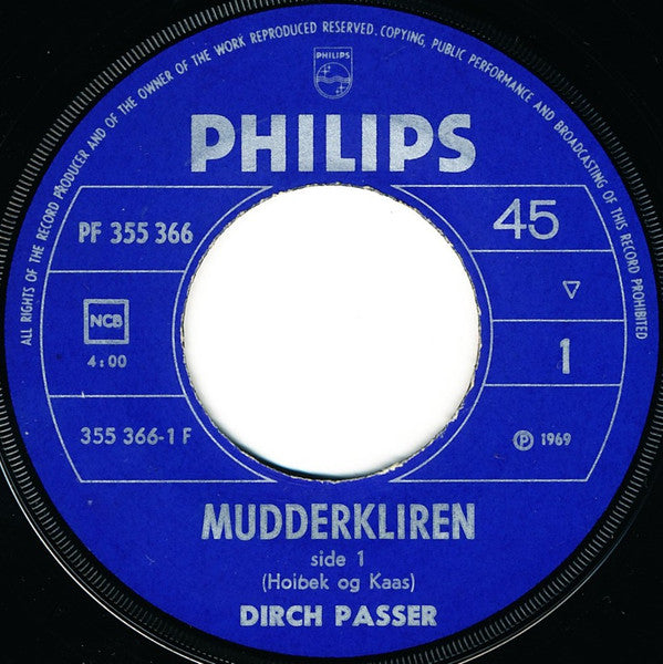 Dirch Passer : Mudderkliren (7", Mono)