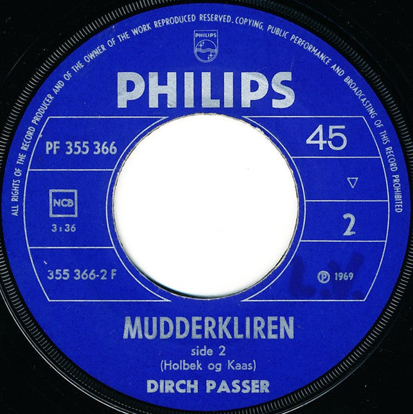 Dirch Passer : Mudderkliren (7", Mono)