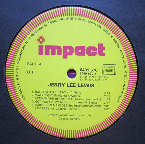 Jerry Lee Lewis : Jerry Lee Lewis (LP, Comp)