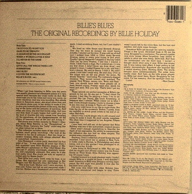 Billie Holiday : Billie's Blues (The Original Recordings By Billie Holiday) (LP, Comp, Mono, RE)