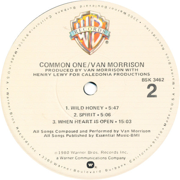 Van Morrison : Common One (LP, Album, Jac)