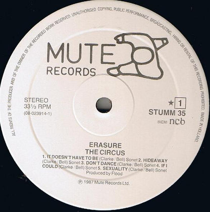 Erasure : The Circus (LP, Album)