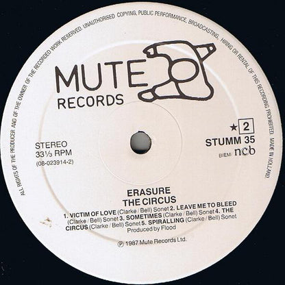 Erasure : The Circus (LP, Album)