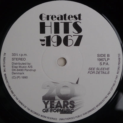Various : Greatest Hits Of 1967 (2xLP, Comp, Gat)