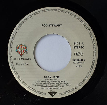 Rod Stewart : Baby Jane (7", Single)