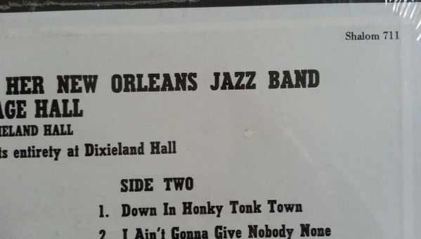 Emma Barrett : Sweet Emma The Bell Gal And Her New Orleans Jazz Band At Heritage Hall (LP)