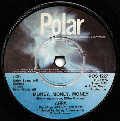 ABBA : Money, Money, Money / Crazy World (7", Single)