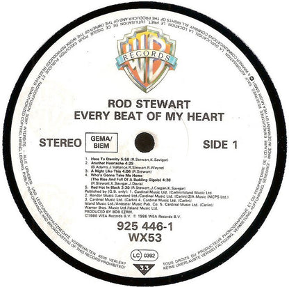 Rod Stewart : Every Beat Of My Heart (LP, Album, RSA)