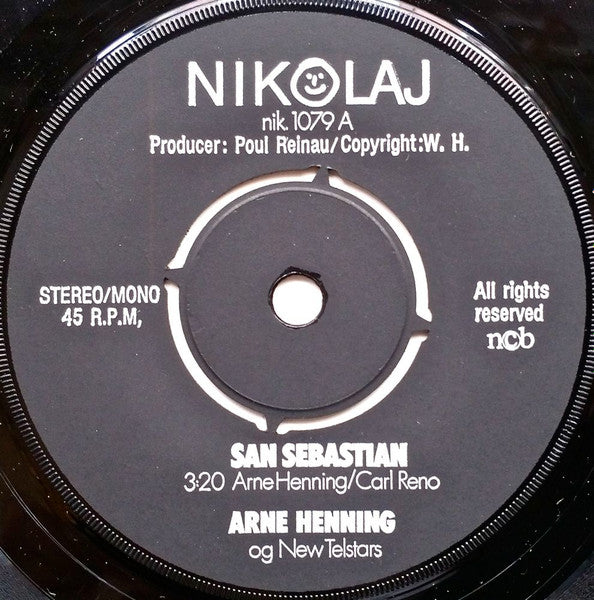 Arne Henning Og New Telstars : San Sebastian (7")