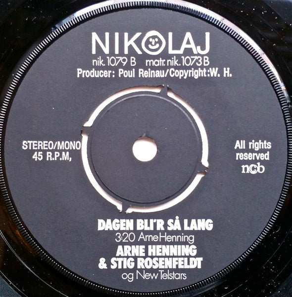 Arne Henning Og New Telstars : San Sebastian (7")