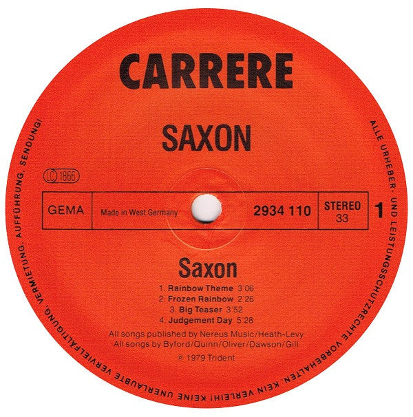 Saxon : Saxon (LP, Album)