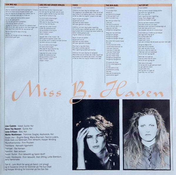 Miss B. Haven : Miss B. Haven (LP, Album, RE, RP, Whi)