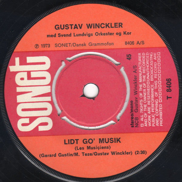 Gustav Winckler : Lidt Go' Musik (7")