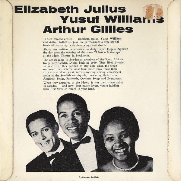 Elizabeth, Yusuf Och Arthur : Africa (7", EP)
